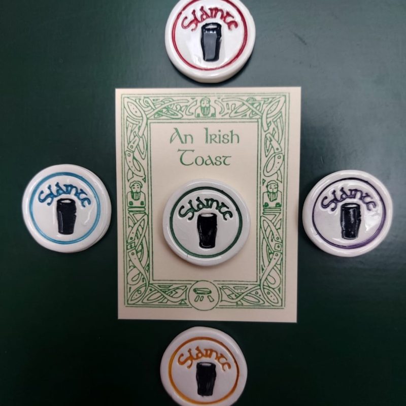Sláinte Round Magnet